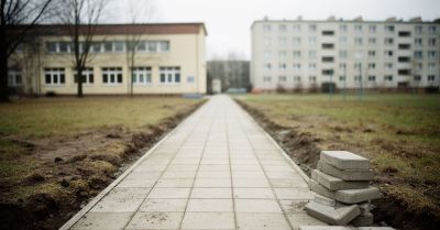 Ruszył remont chodnika przy Szkole Podstawowej nr 2